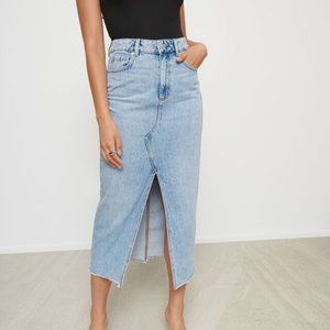 Dynamite Blue Denim Maxi Skirt